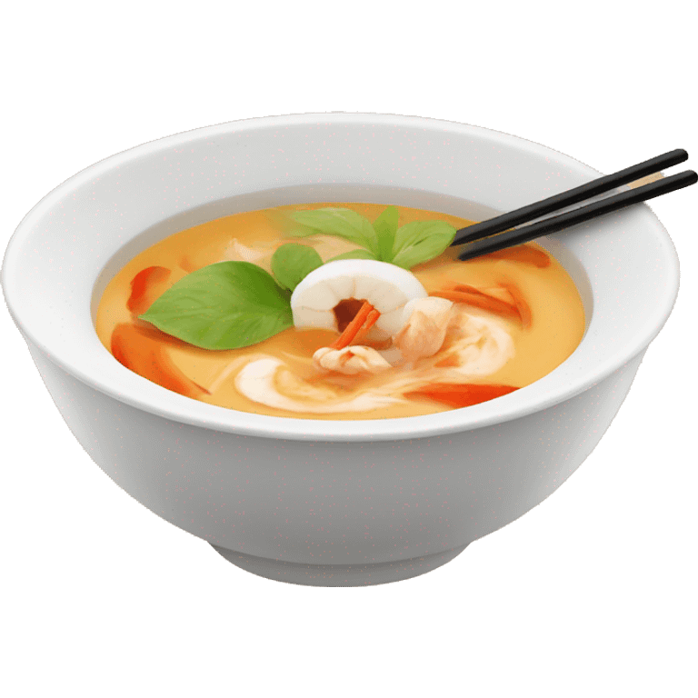 tom yam soup with coconut milk emoji