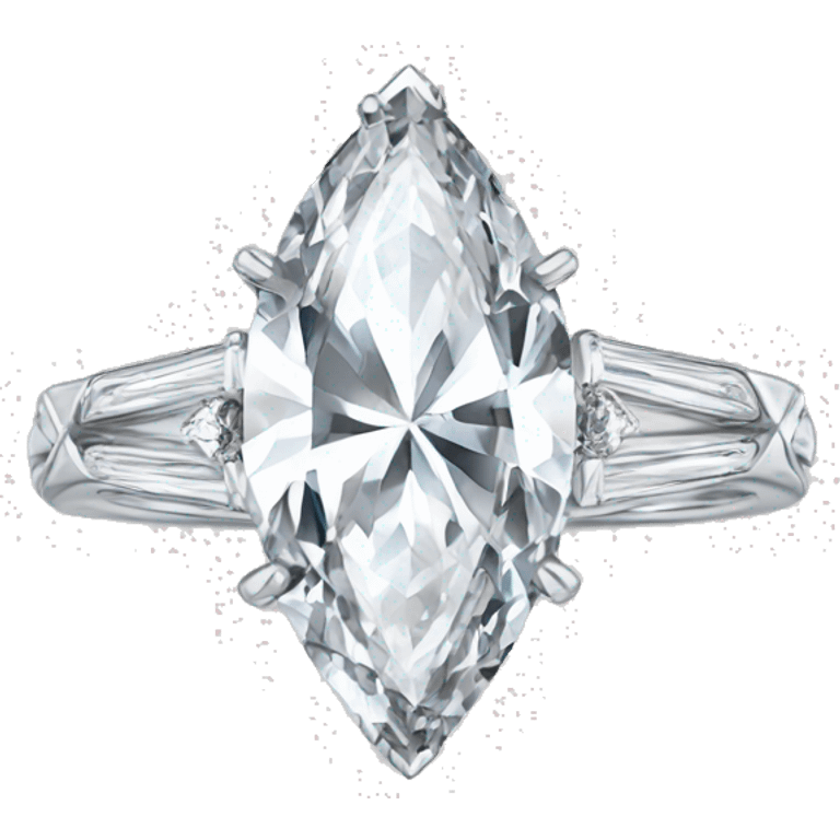 Marquise diamond ring emoji