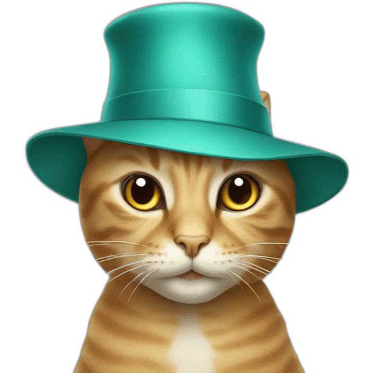 cat wearing a silk hat emoji