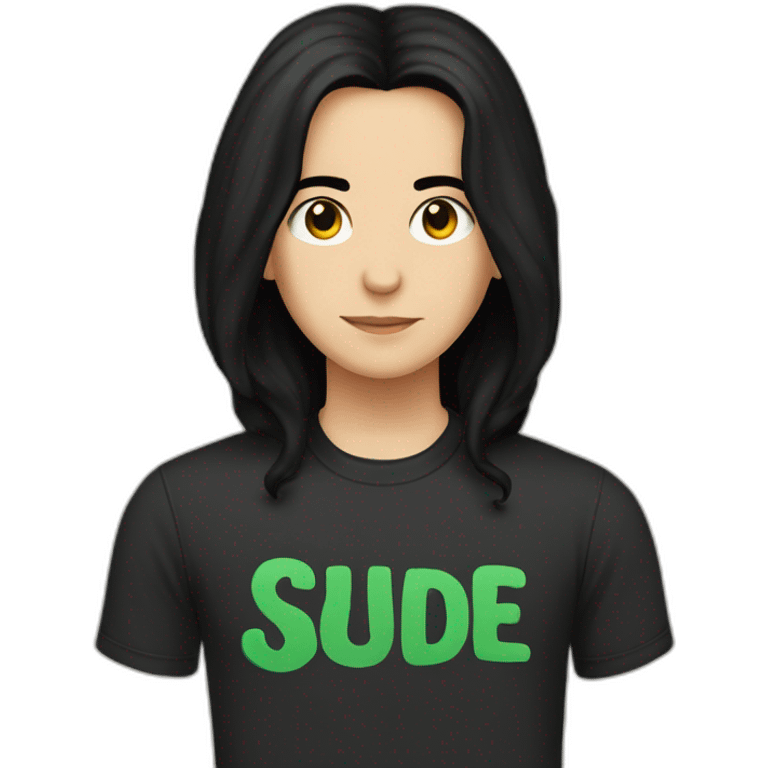 Severus Snape with "Sude" written on her T-shirt emoji