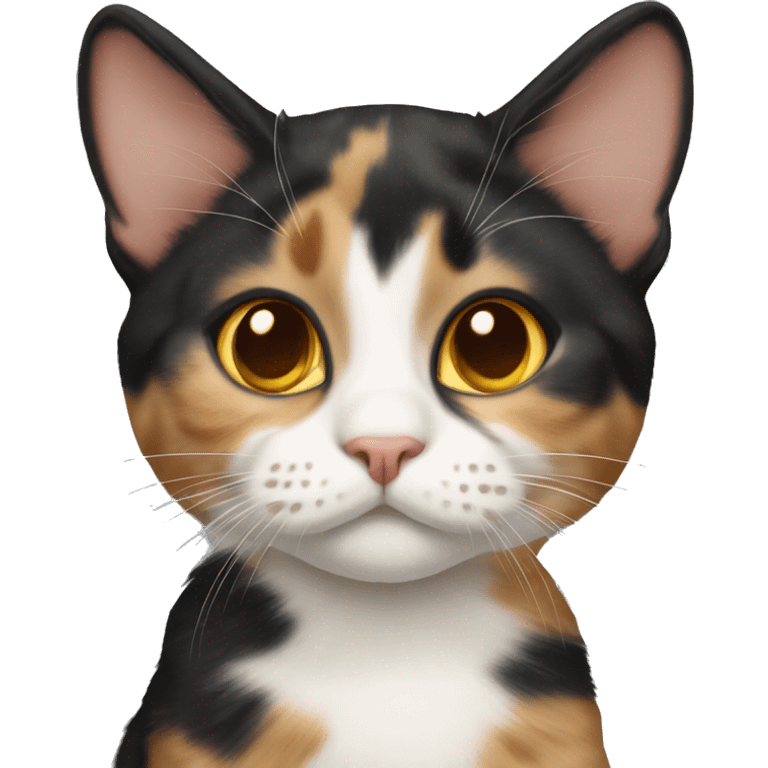 Realistic cat calico emoji