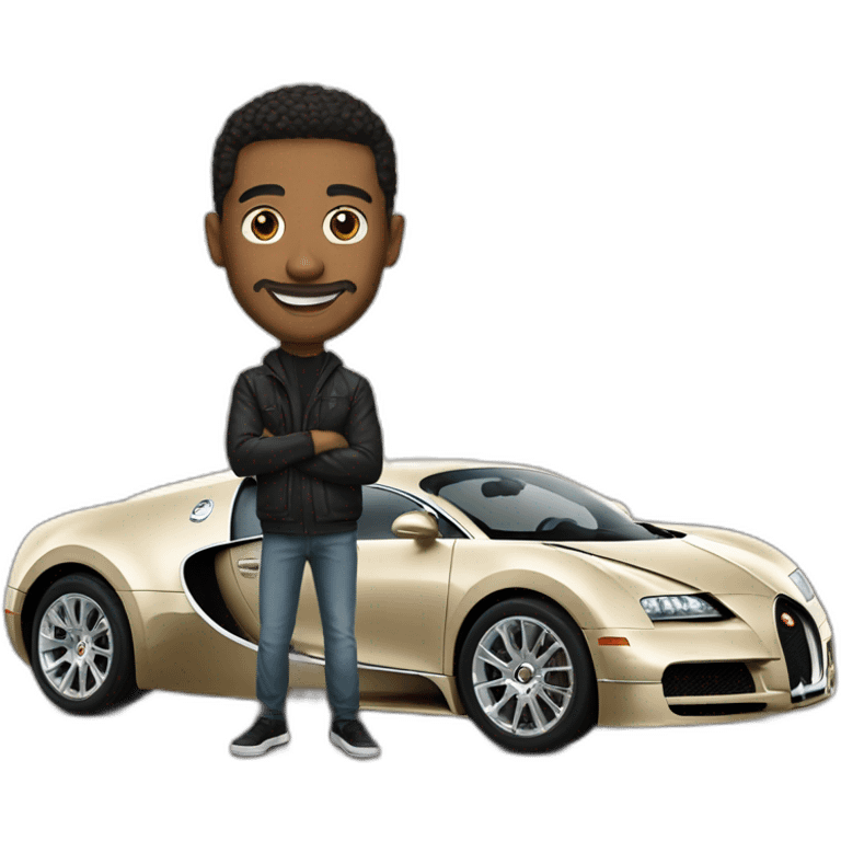 Nabil dans une bugatti emoji