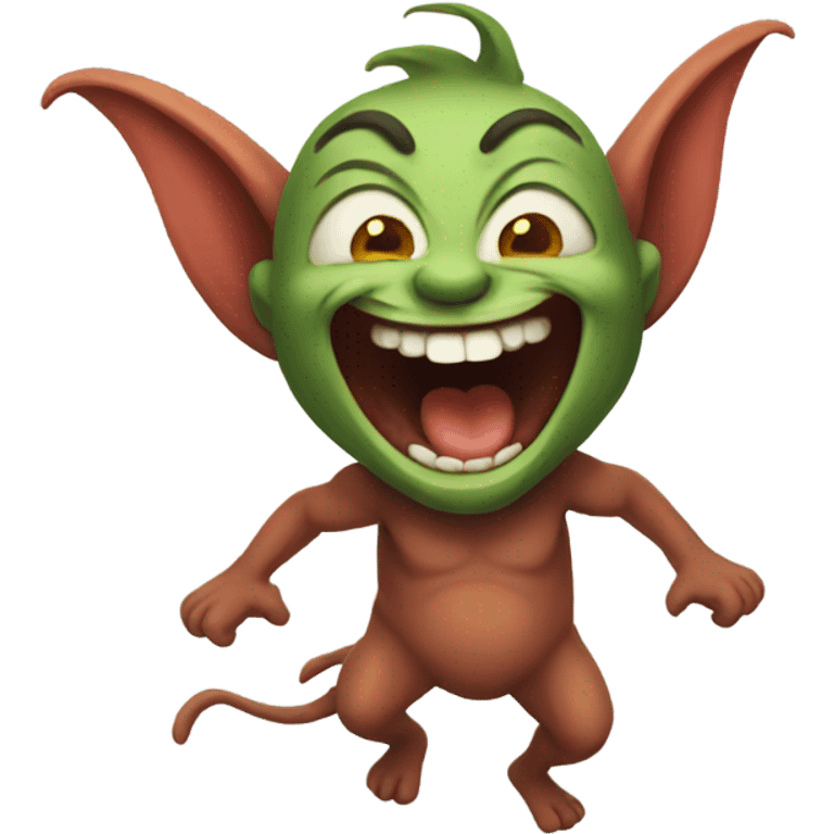 Laughing imp emoji