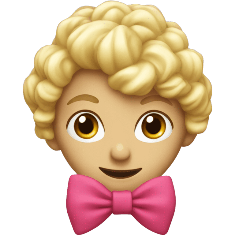 Noeud rose emoji