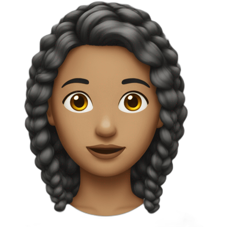 Femme 2 tresses emoji