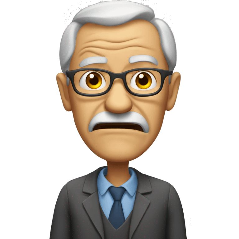 angry, crazy old teacher  emoji