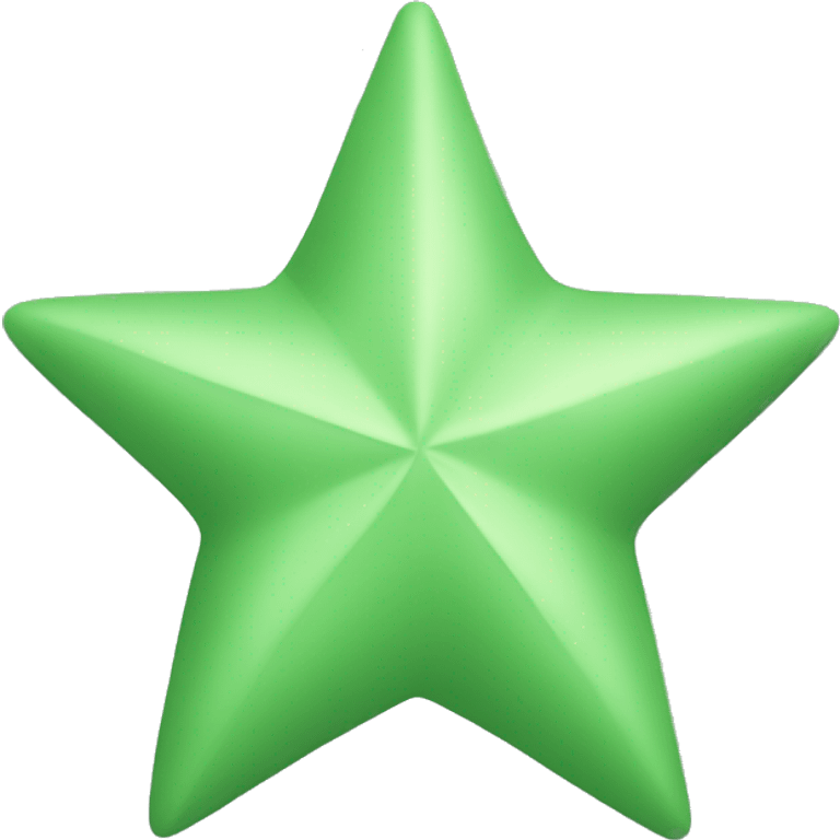 sage green star in ios star shape emoji