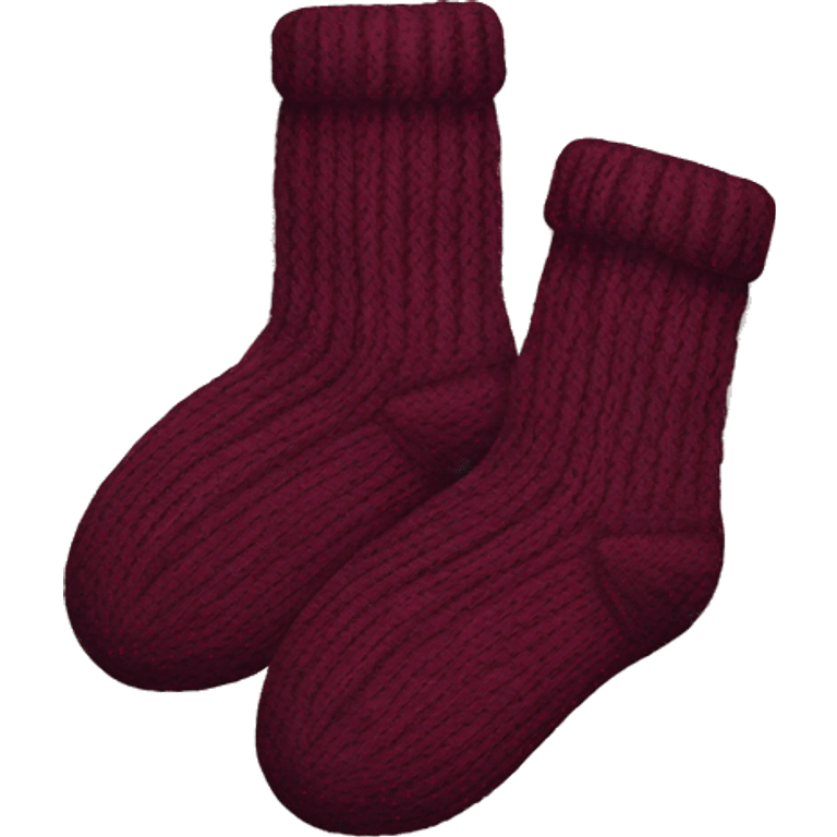 Wool knit socks emoji