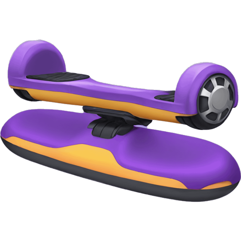 A purple hover board emoji