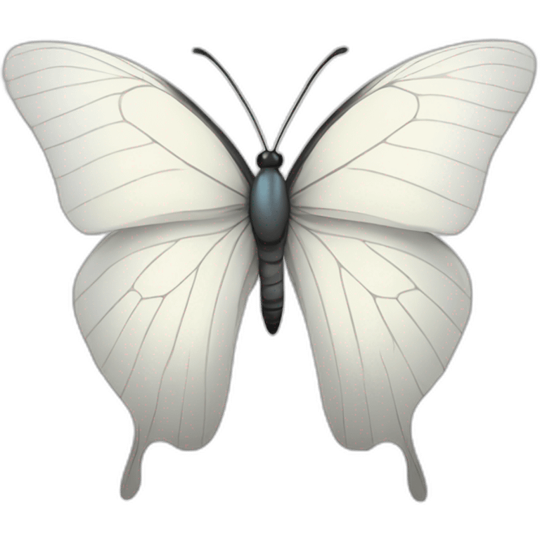 white butterfly emoji