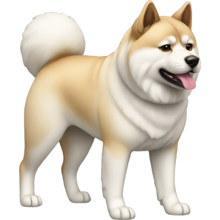 Akita Dog Breed Full Body emoji