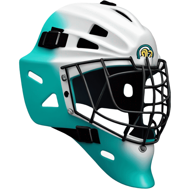 Hockey goalie mask emoji