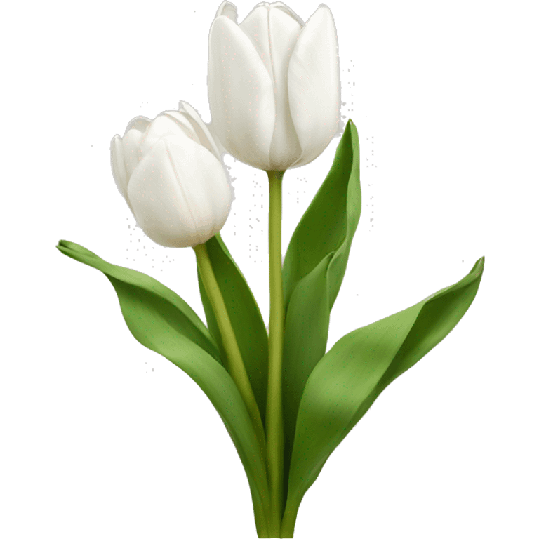 white tulips emoji