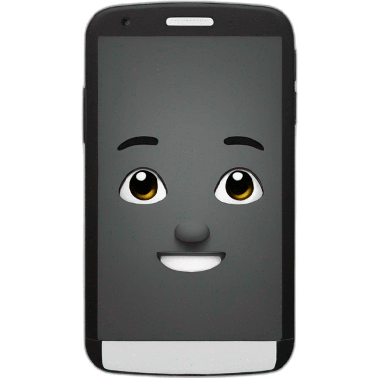 black-minimal-smartphone emoji