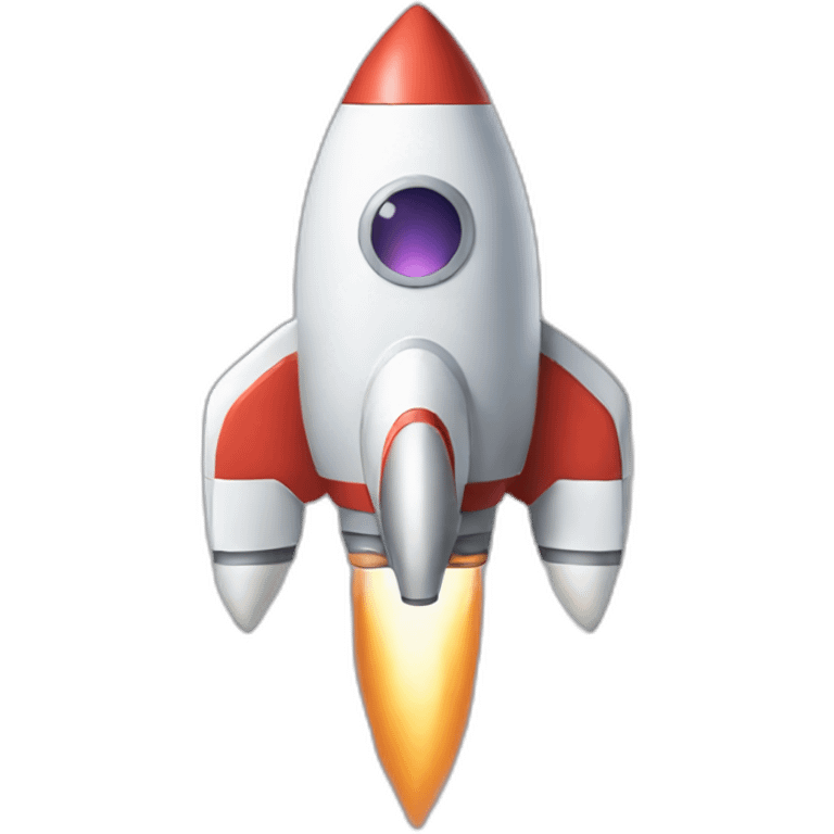 cute rocket emoji