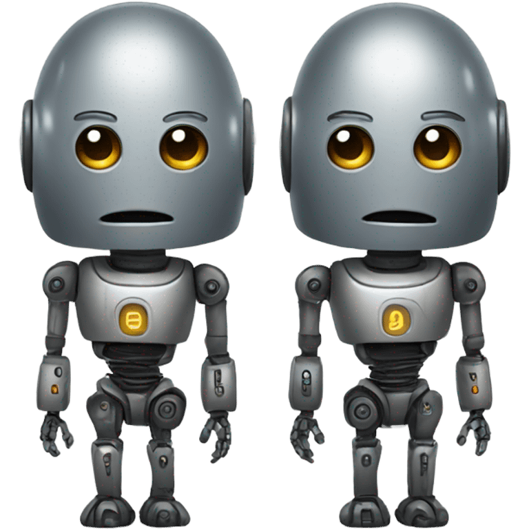 twin robots emoji