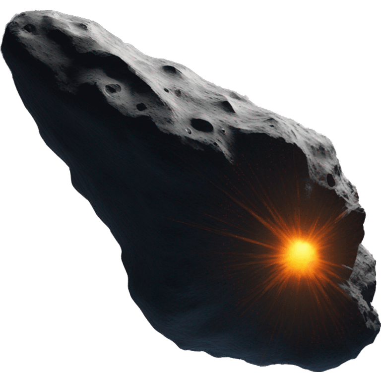 asteroid with trail emoji