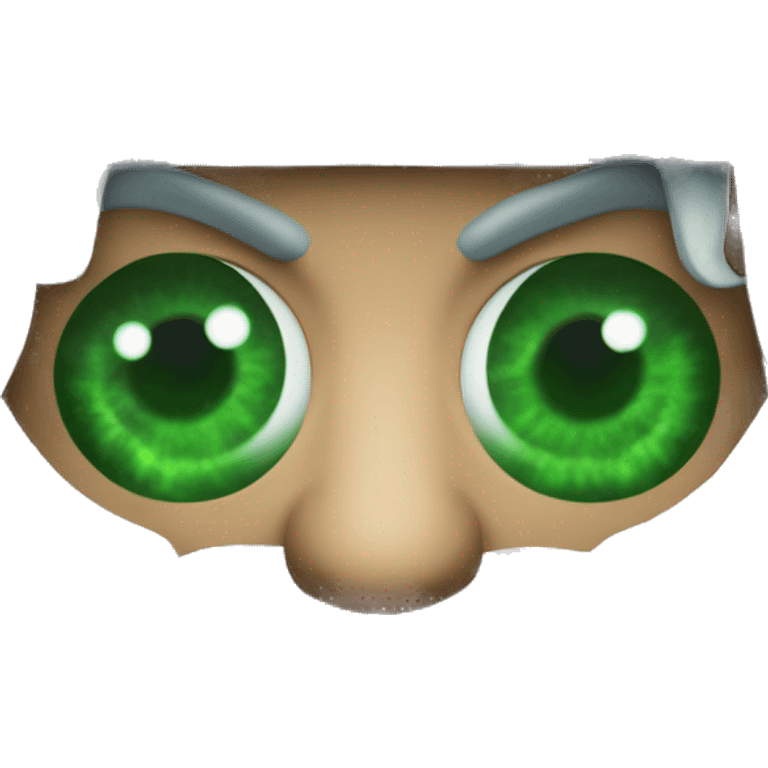 Wizard from runescape make his eyes into green dollar sign eyes emoji