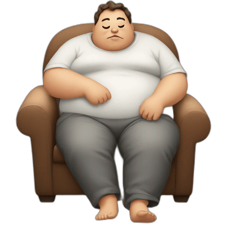 fat lazy person emoji