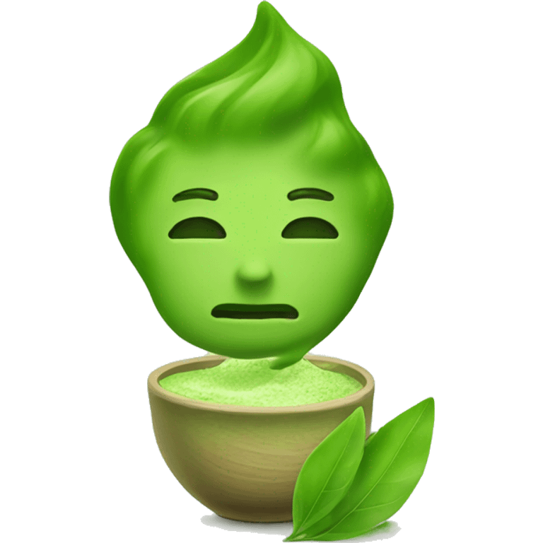 Green matcha  emoji