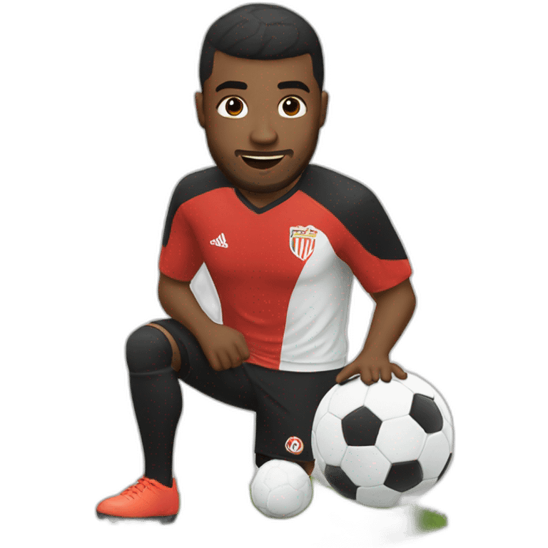 persona jugando futbol emoji