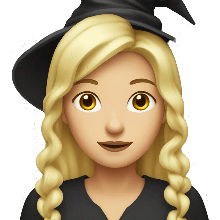 Blonde girl witch  emoji