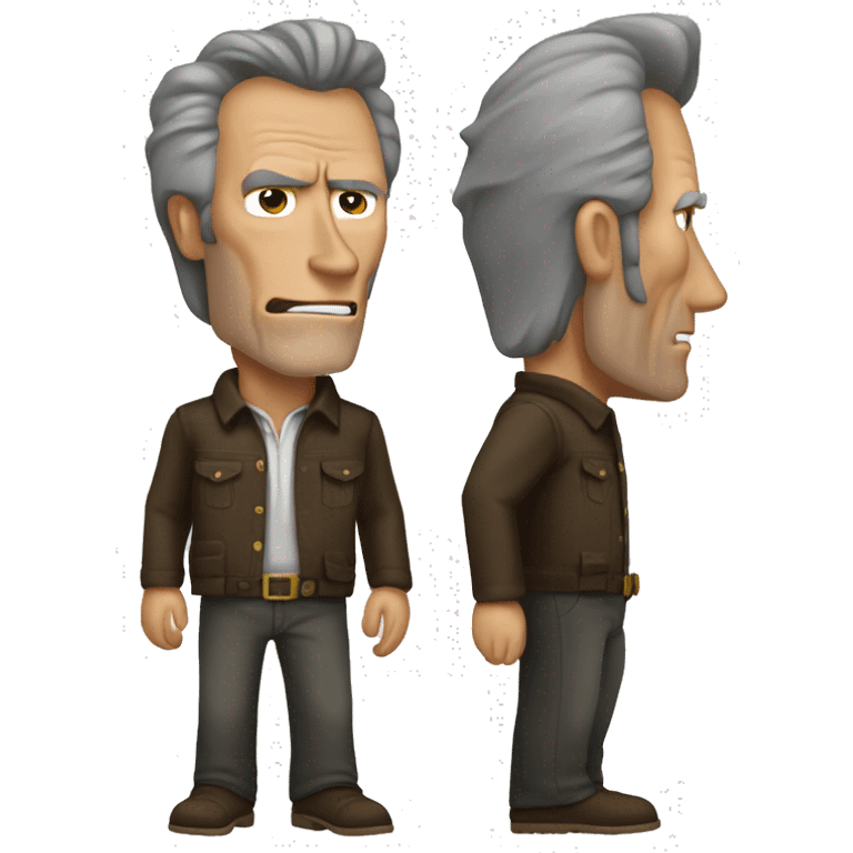 Clint Eastwood full body emoji