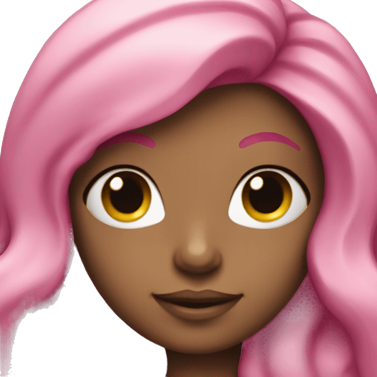 Mermaid with pink and teal hair emoji