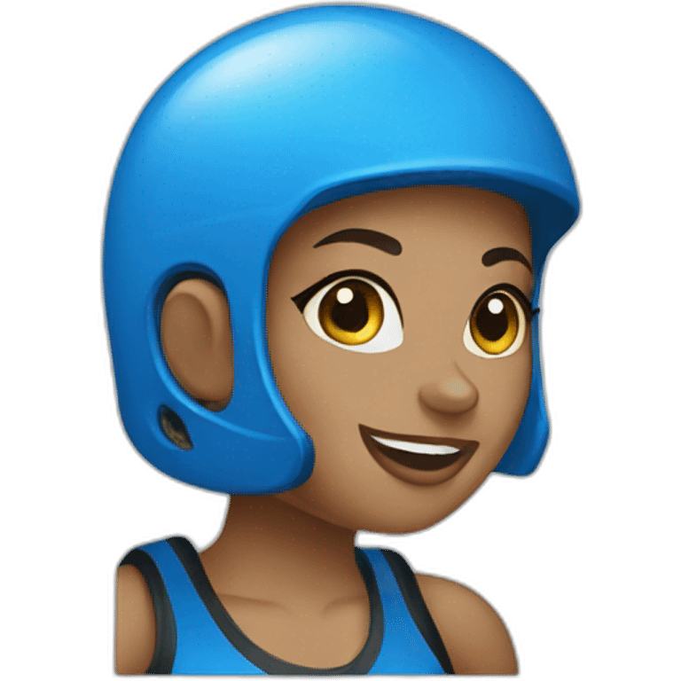 roller derby blue emoji