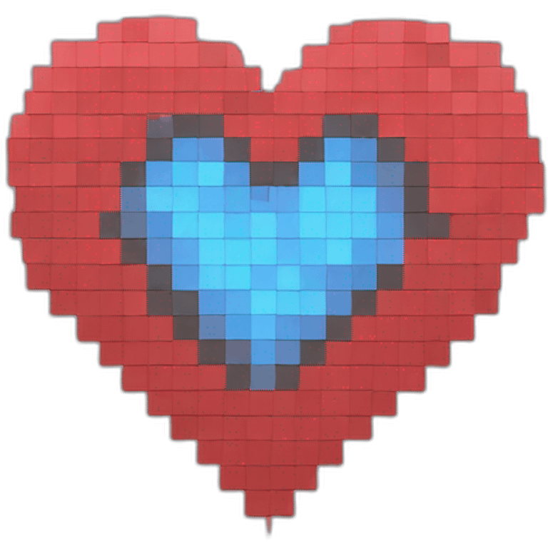 pixelated heart emoji