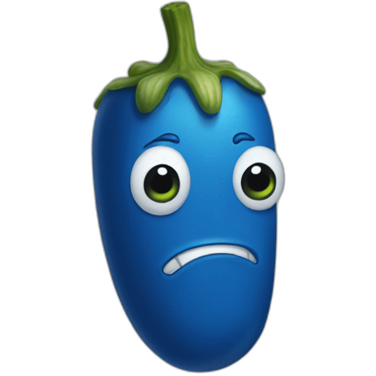 blue-pickle emoji