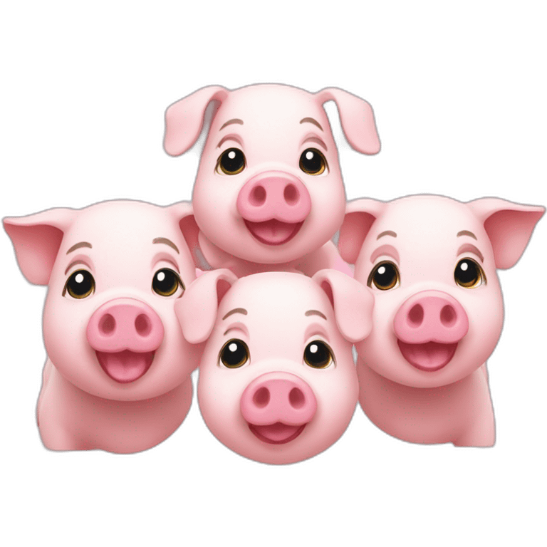 three-piglets emoji