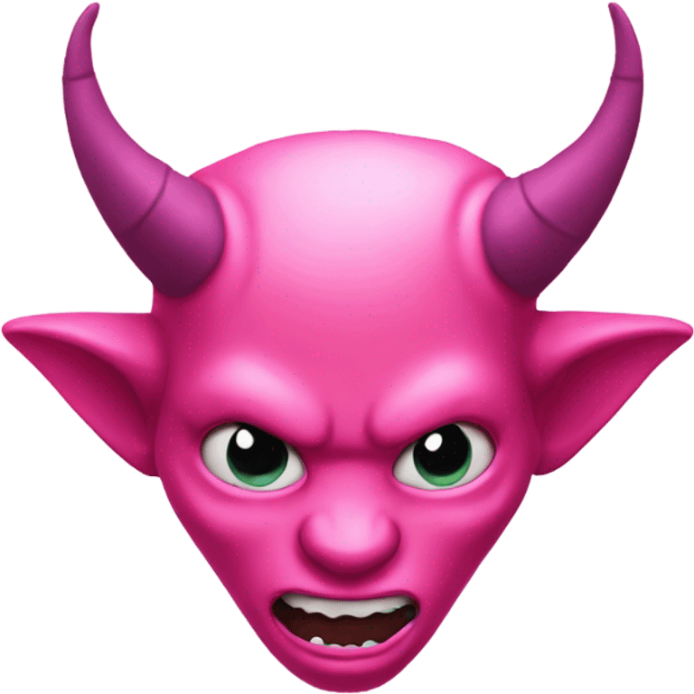 pink devil horns emoji