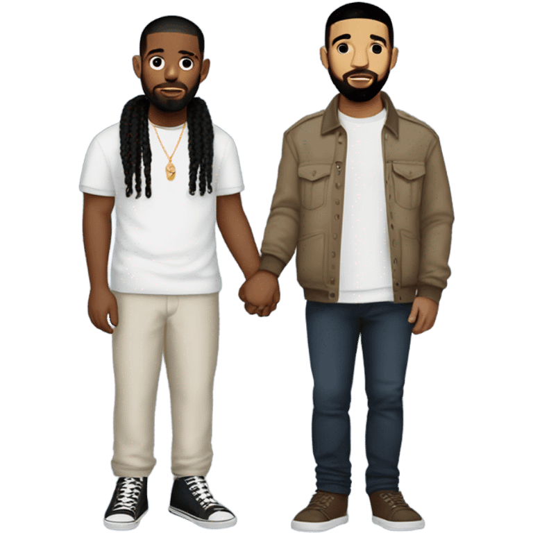 Drake and Kendrick holding hands emoji