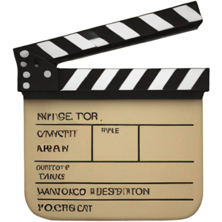 directors clapboard beige emoji