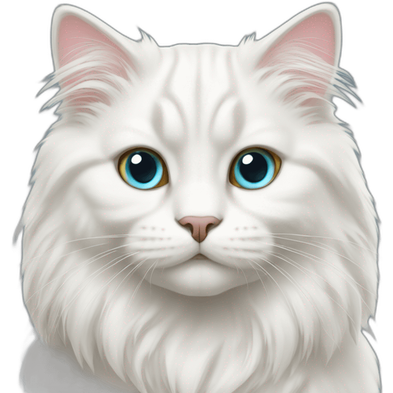 white Siberian cat emoji