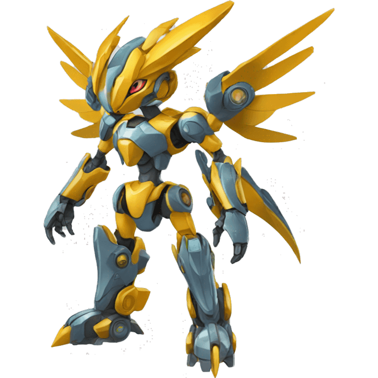 Futuristic Mechanical Pokémon-Medabot-Dragon full body emoji