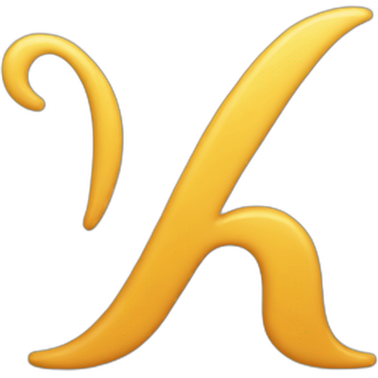 playful letter K emoji