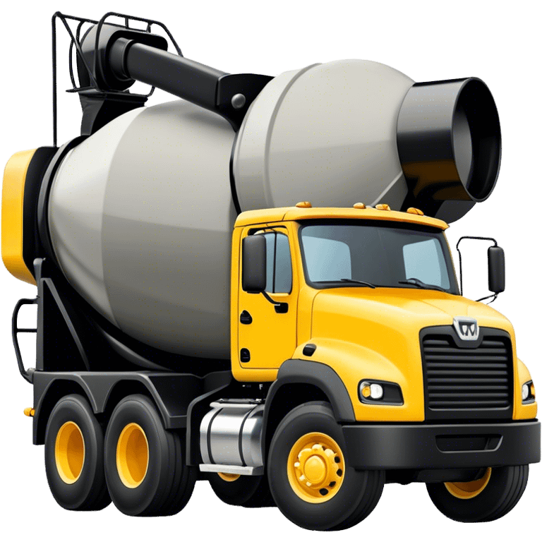 Cement Mixer - Mack Granite (Model Year: 2022) (Iconic colour: Yellow and black) emoji