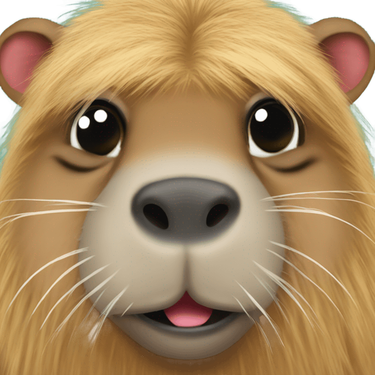 capybara with eyelash extensions  emoji