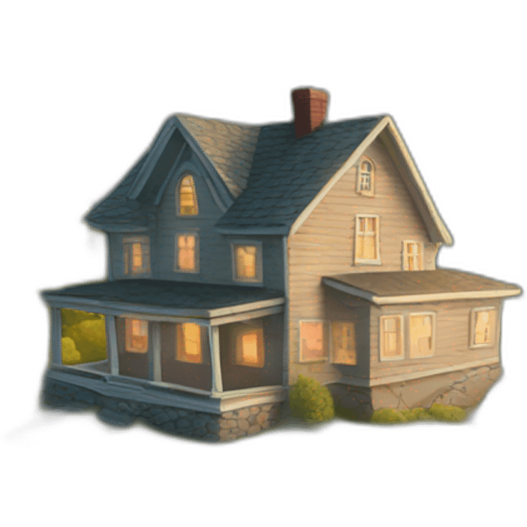 House on a hill emoji