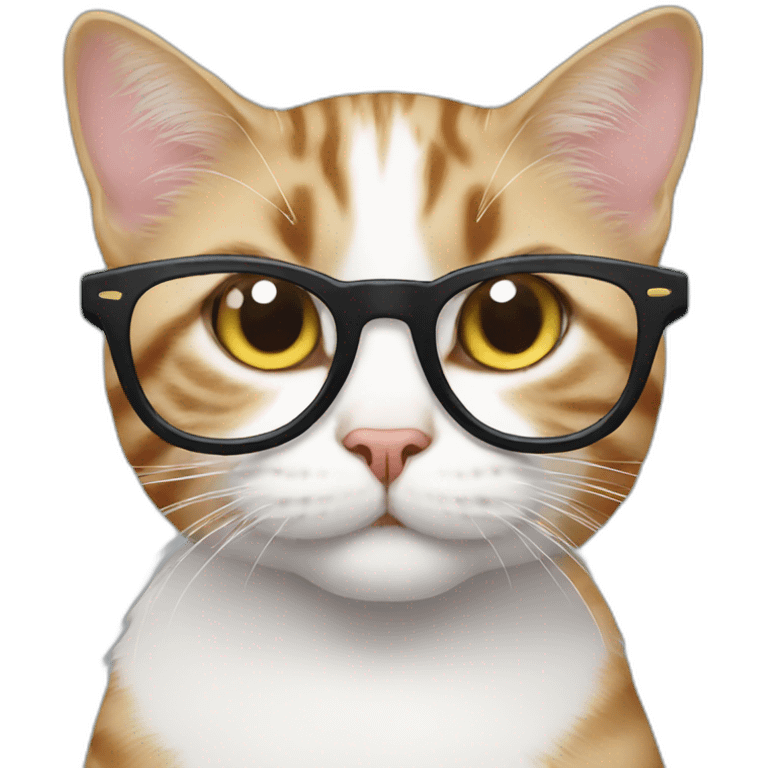 Cat with glasses  emoji