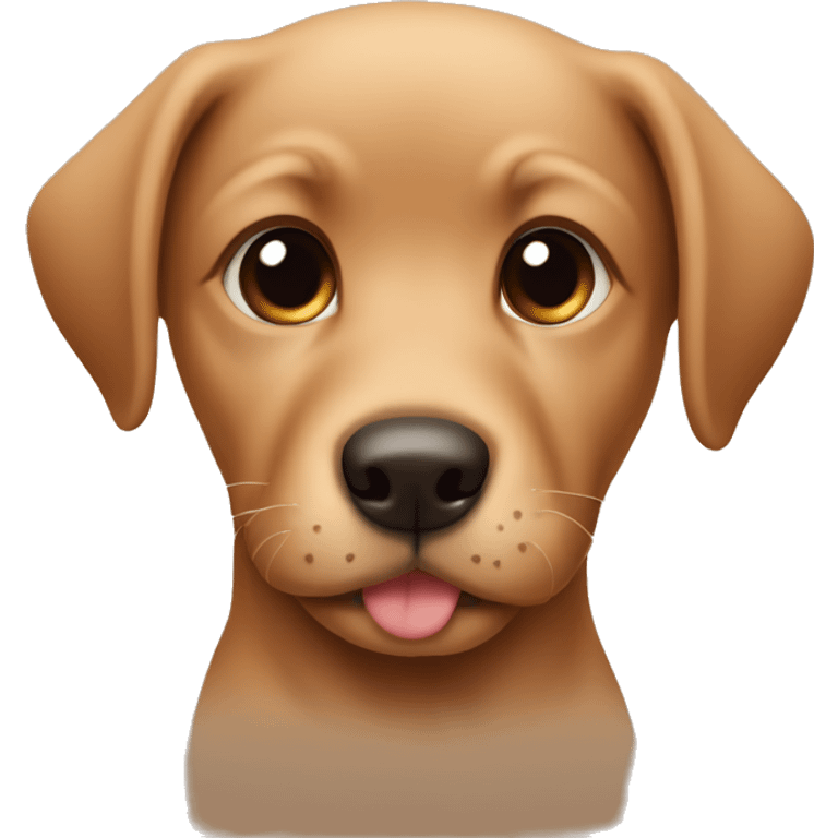 tan puppy brown nose emoji