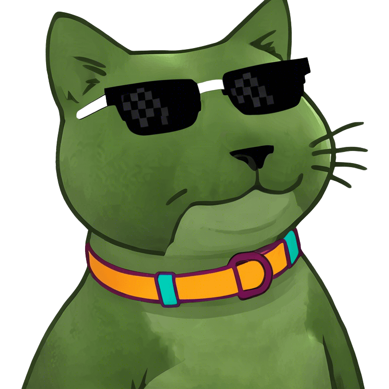 Cat with sunglasses emoji