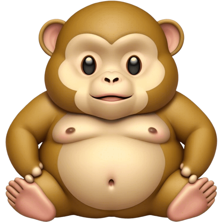 Fat monkey emoji