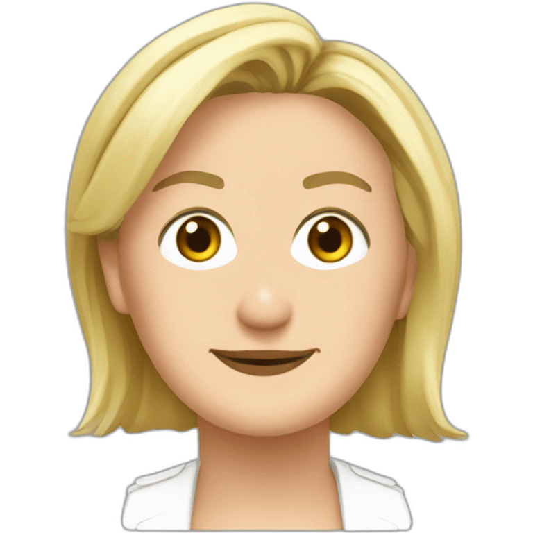 marine le pen head emoji