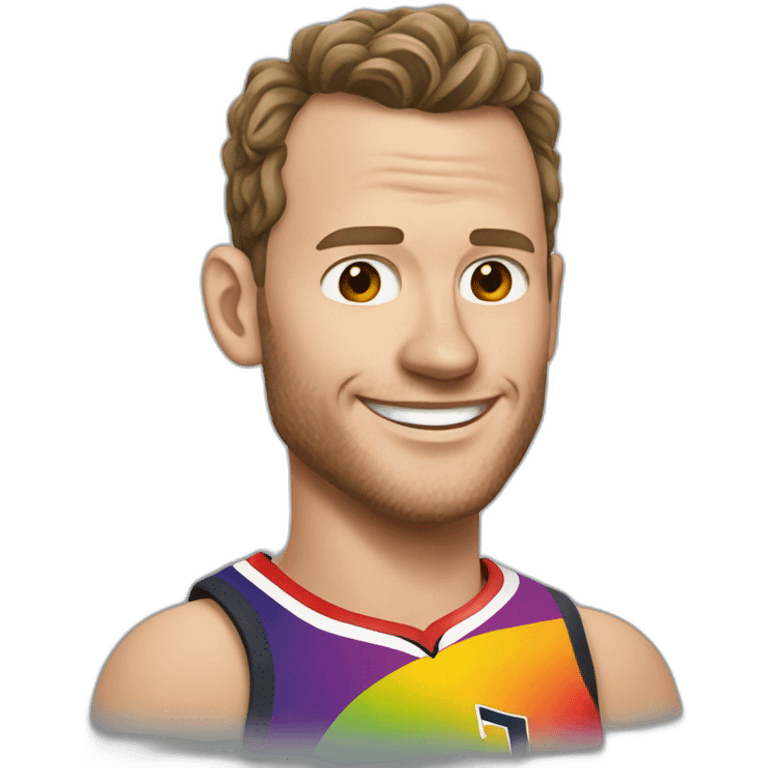 Jonathan Toews as rainbow beach bum emoji