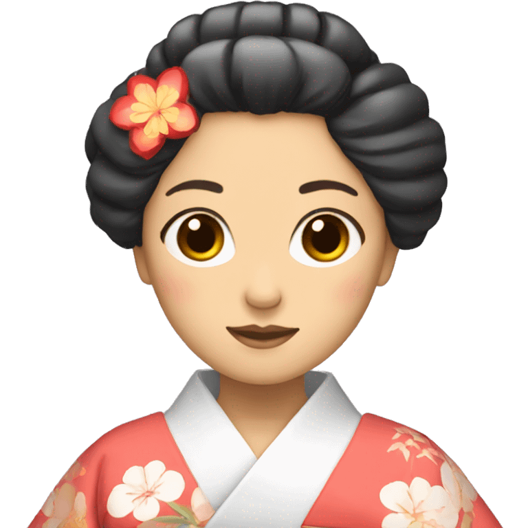 japanese woman with kimono emoji