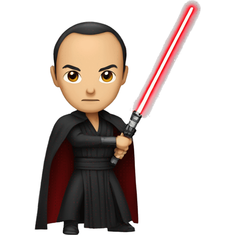 Ken watanabe as sith with red lightsaber  emoji