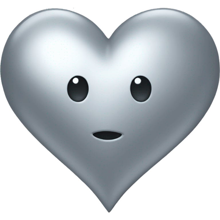 Silver heart emoji